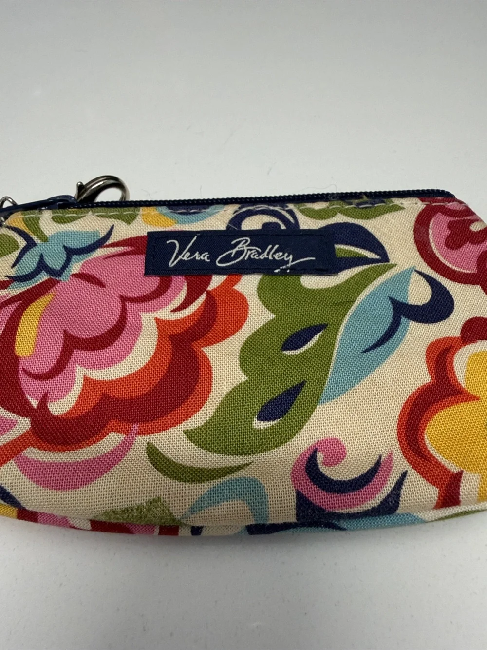 Vera Bradley Floral Zip Coin Pouch & Mini Card Case - Pink, Red, Blue, Green